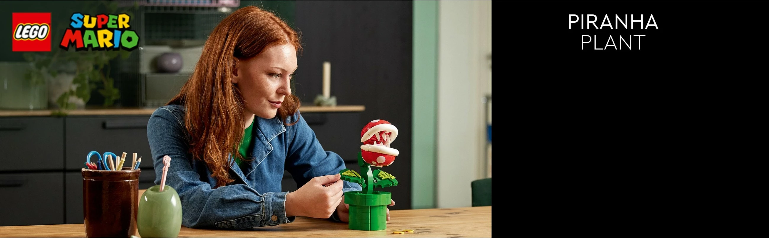 Set ndërtimi LEGO Super Mario Piranha Plant, 540 copë, shumëngjyrësh