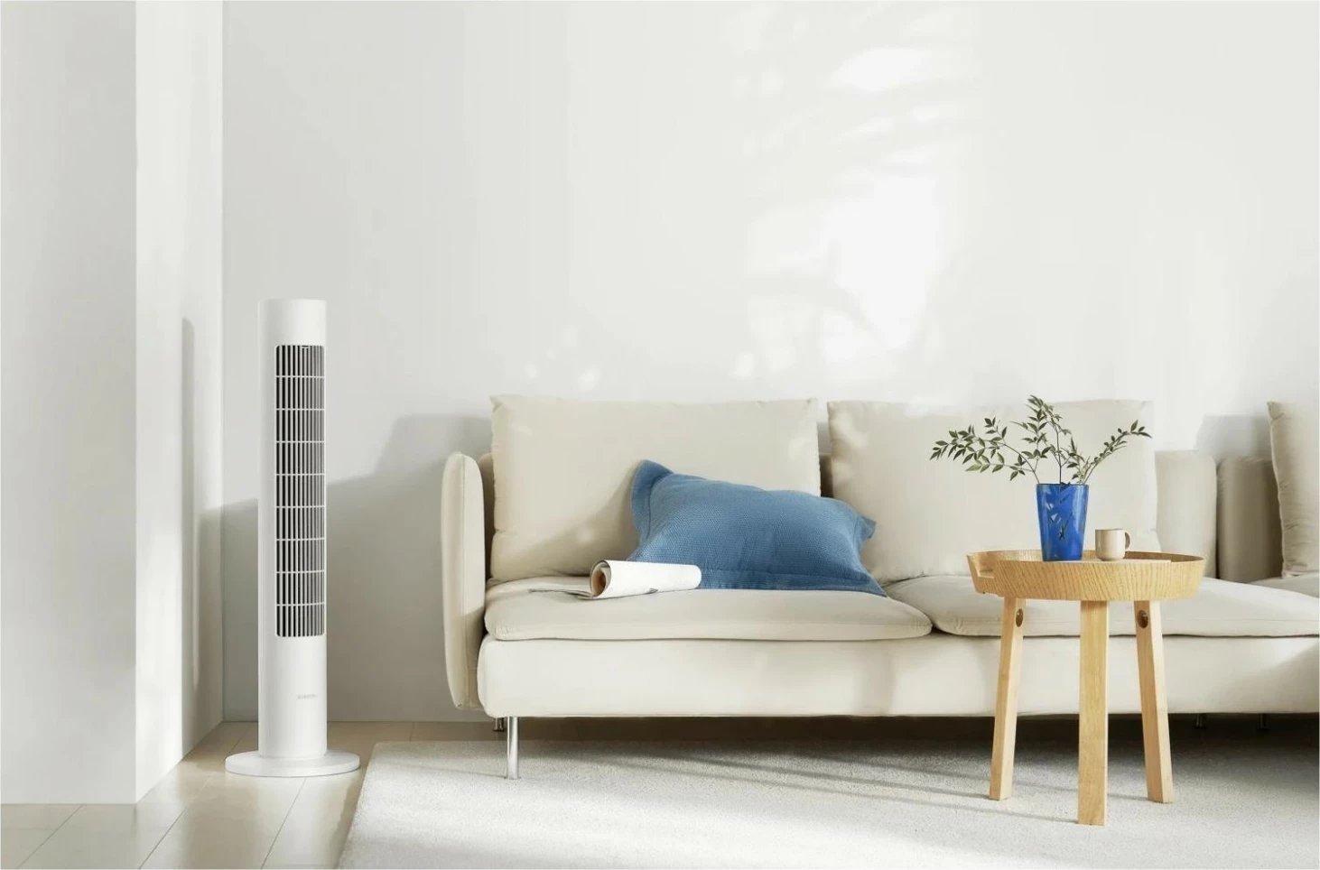 Ventilator smart Xiaomi Smart Tower Fan 2, i bardhë