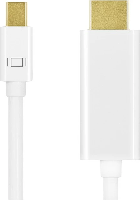 Kabllo Mini DisplayPort në HDMI LogiLink CV0124, 3m, e bardhë