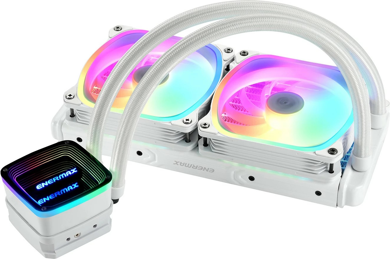 Ftohës uji Enermax Aquafusion ADV ELC-AQFA240-SQA-W, 240mm, RGB, i bardhë