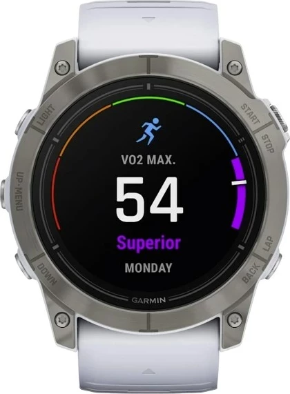 Smartwatch Garmin epix Pro (Gen 2), 51 mm, 32 GB, Titanium, Bardhë