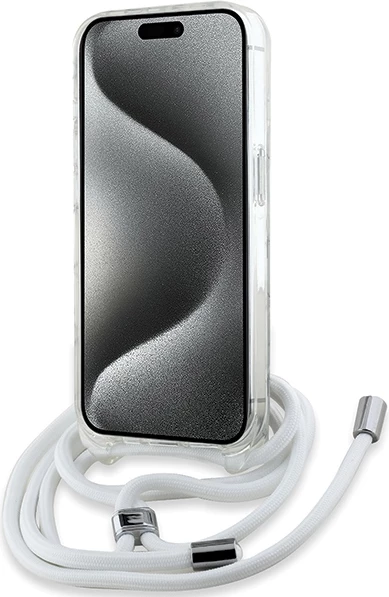 Mbështjellës Karl Lagerfeld IML Choupette Head & Cord MagSafe për iPhone 15 Pro Max, Transparent
