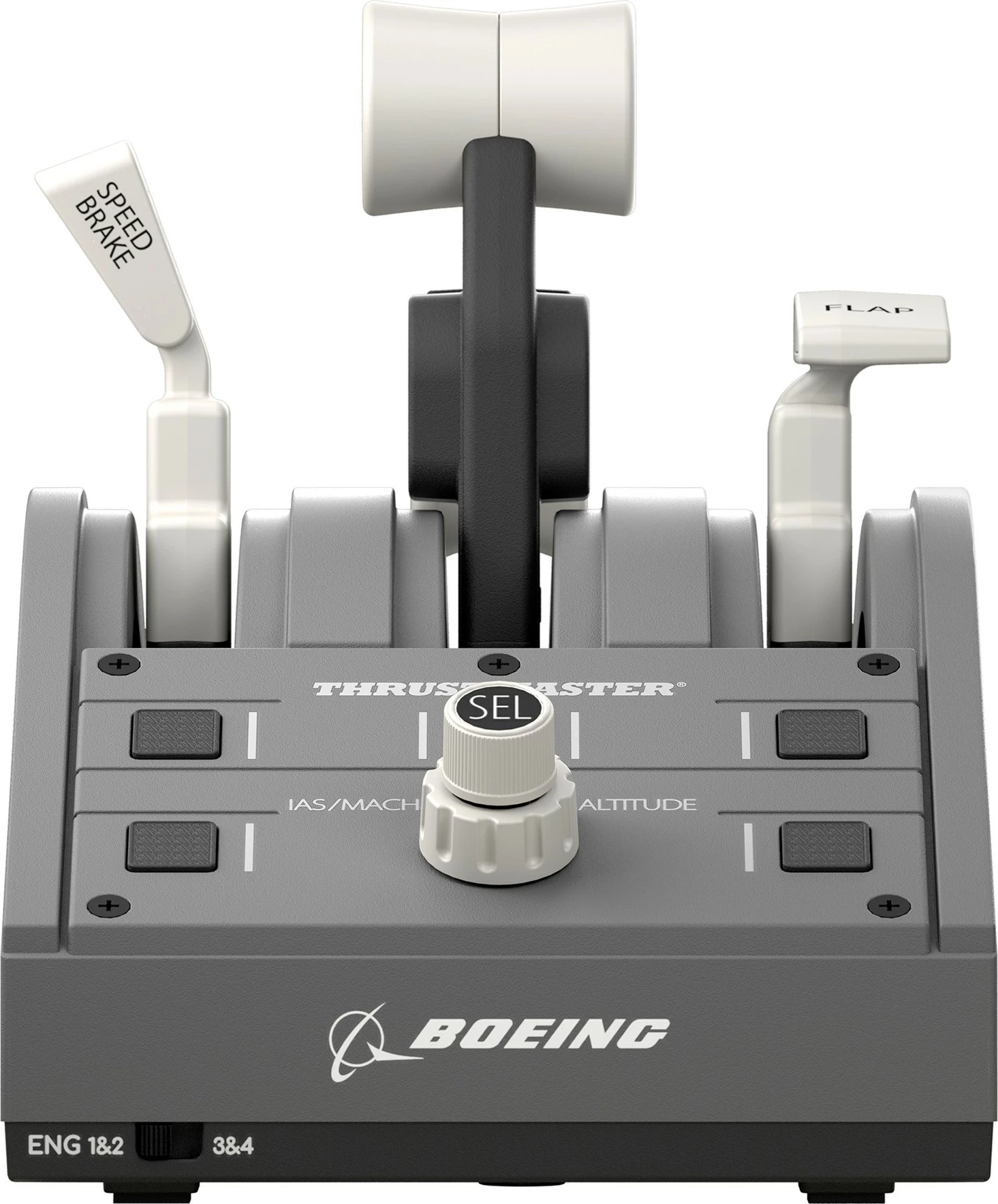 Set yoke dhe throttle Thrustmaster TCA Boeing Edition, me kabllo, zi/gri