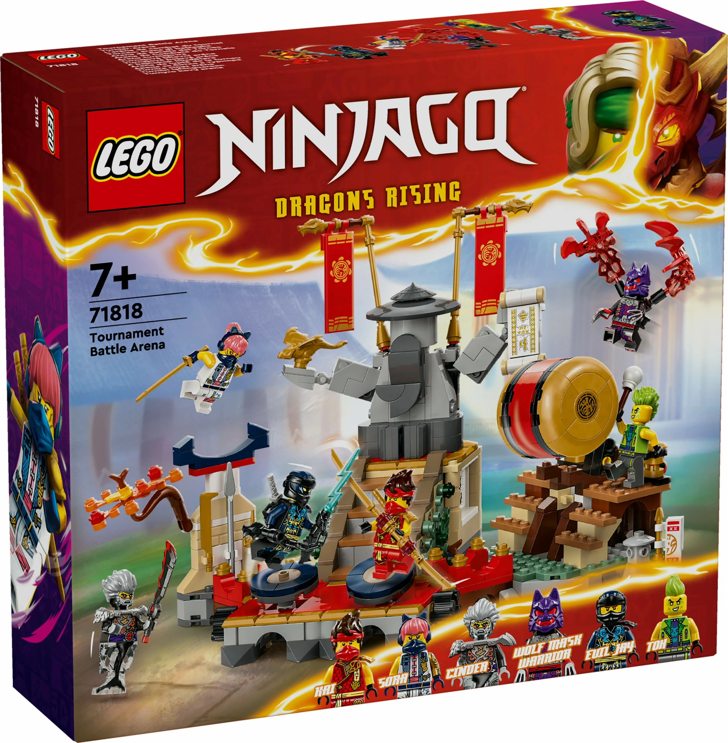 Set ndërtimi LEGO NINJAGO Tournament Battle Arena 71818, 659 pjesë, shumëngjyrëshe