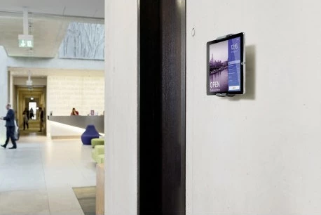 Mbajtës muri për tablet Durable 893323, rrotullim 360°, 7-13 inç, argjend