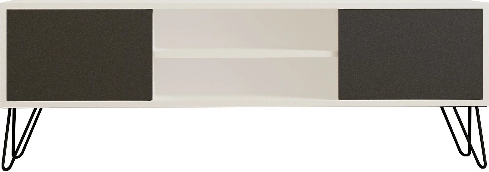 Komodë TV Hanah Home, ngjyrë e bardhë dhe antracit, Hare