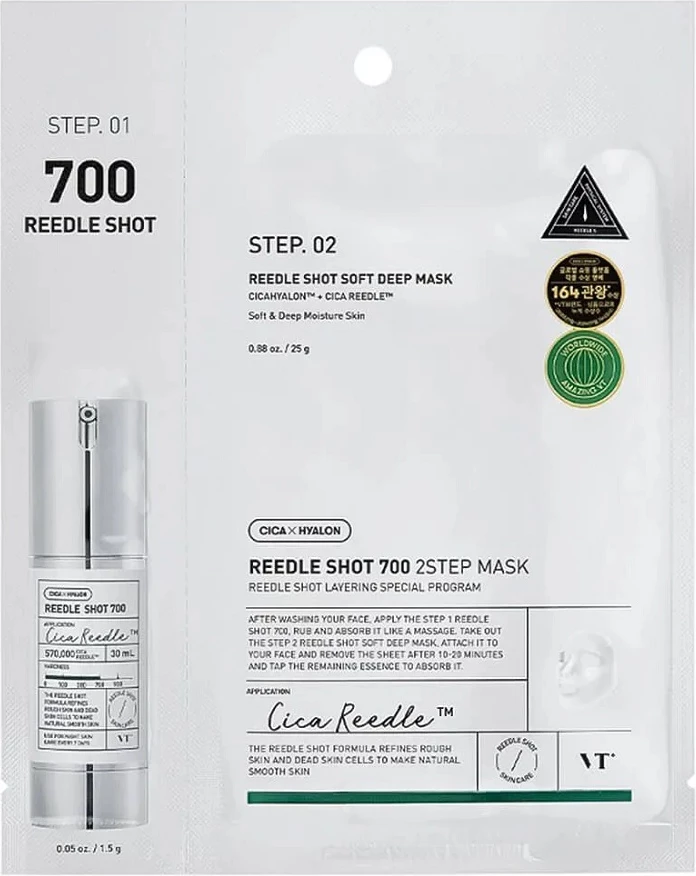 Maskë fytyre për femra VT Cosmetics Reedle Shot 700 2Step, 26.5g