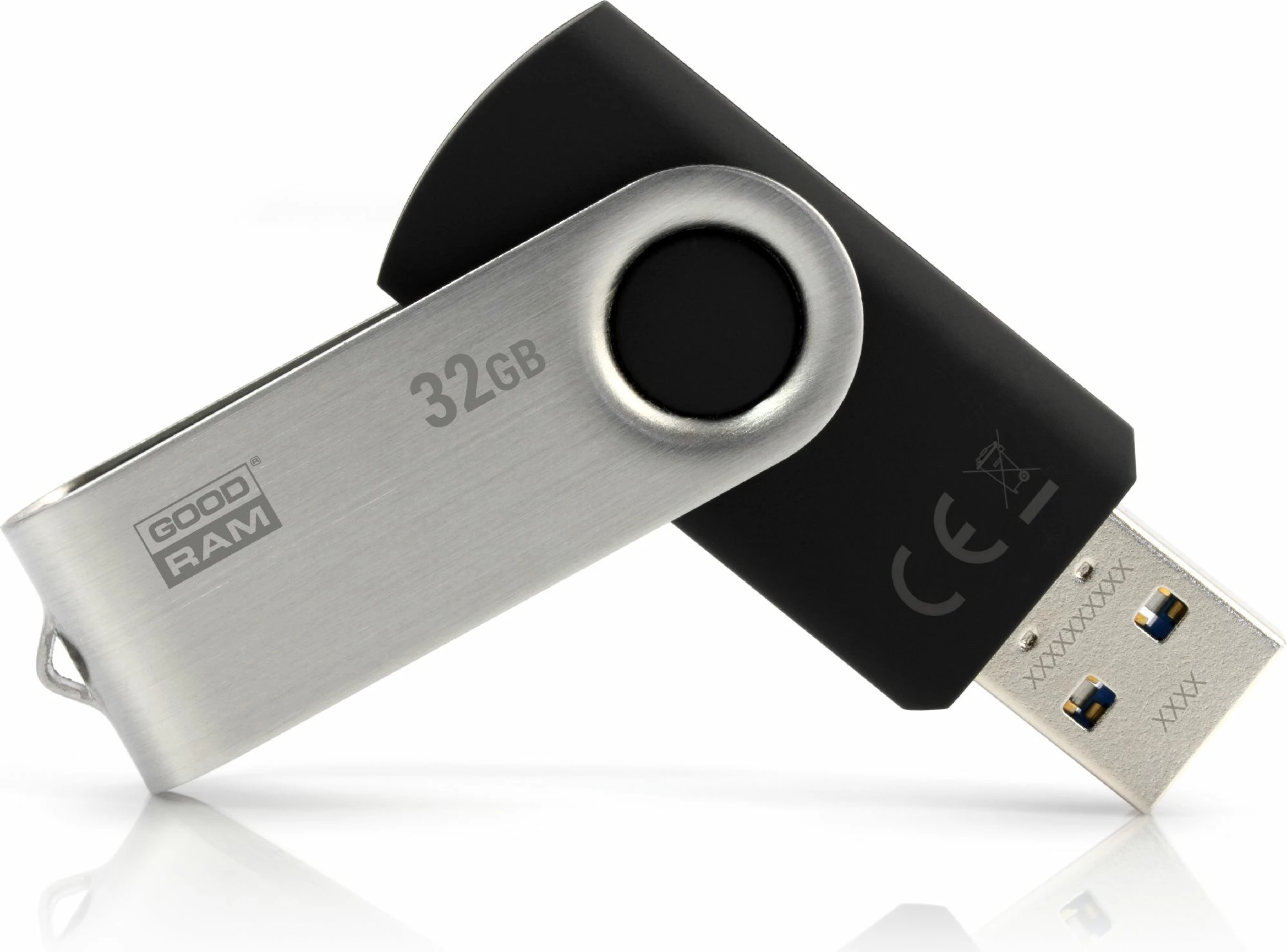 USB memorje GoodRam UTS3 32GB USB 3.2 Gen 1 (UTS3-0320K0R11), zi/argjendtë