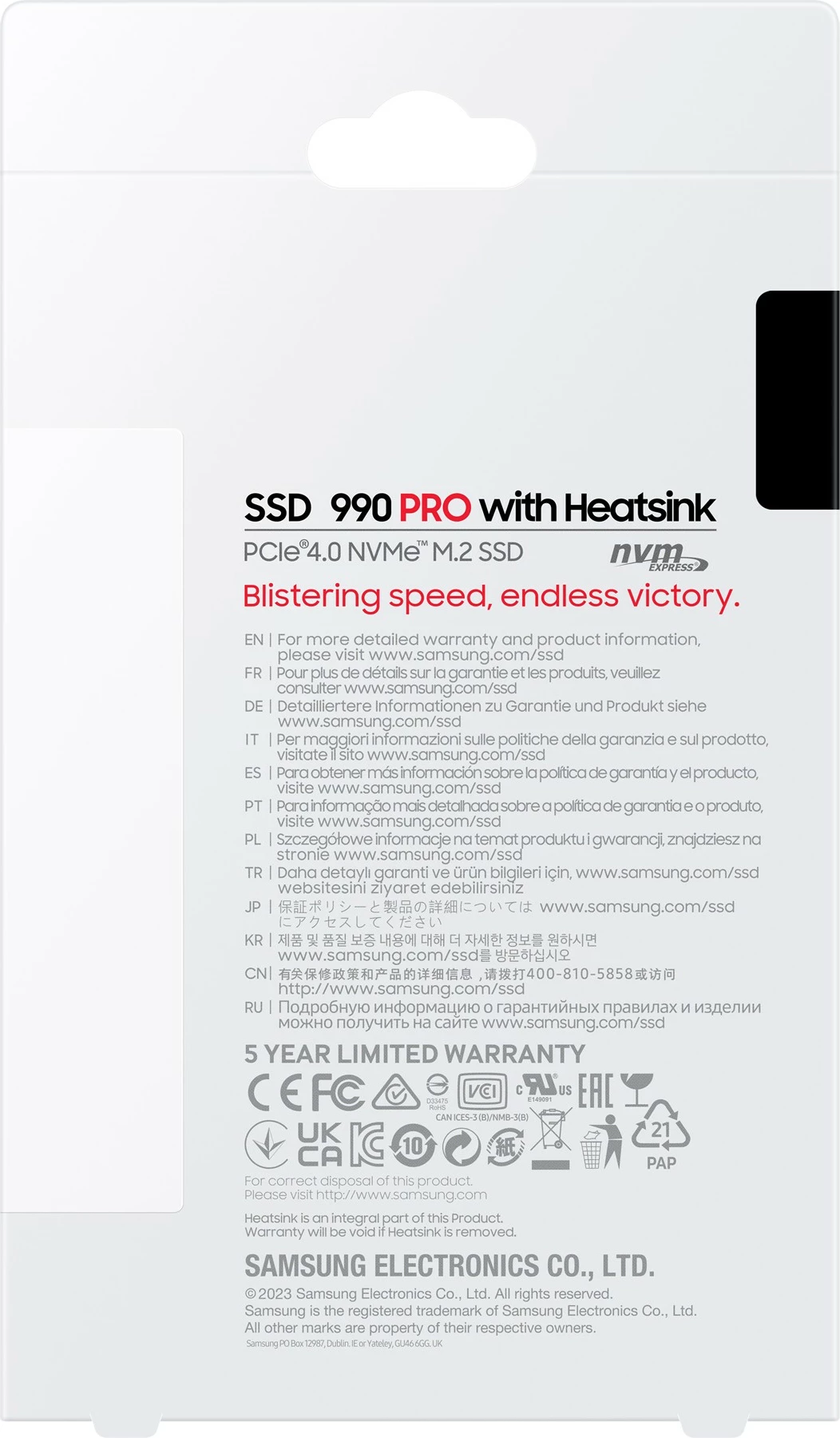 Disk SSD Samsung 990 PRO, 1TB, M.2 2280 PCI-E x4 Gen4 NVMe