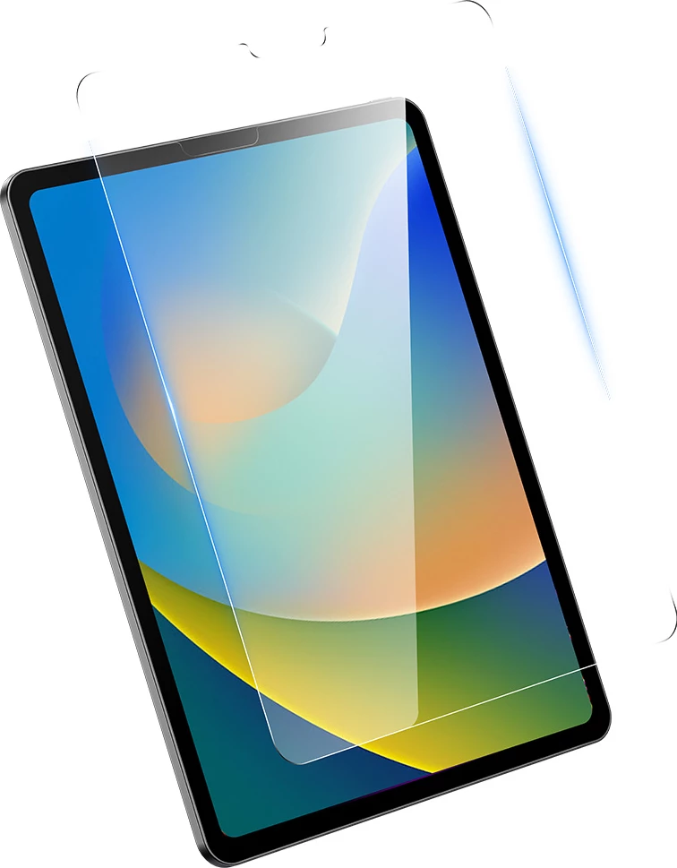 Xham i temperuar Baseus Crystal për iPad 10.2''/iPad Air 3 10.5'', transparent, me set montimi