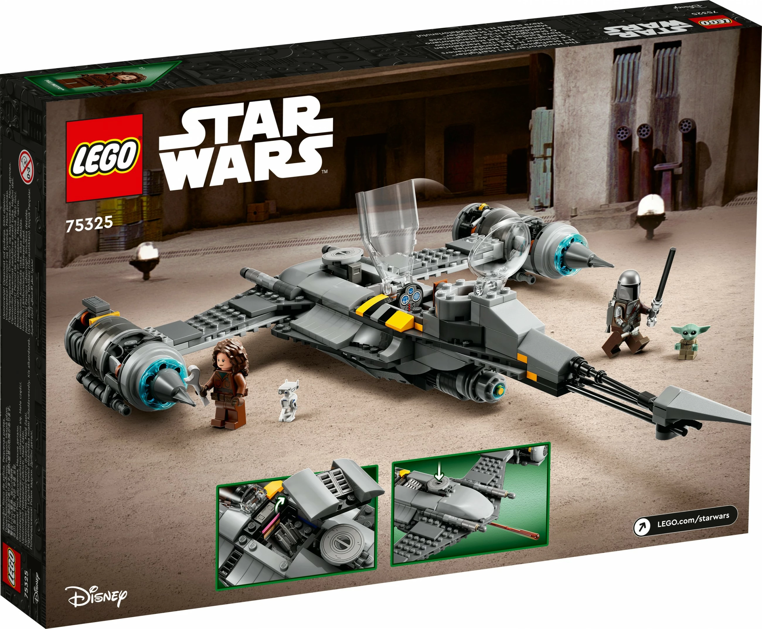 Set ndërtimi LEGO Star Wars The Mandalorian’s N-1 Starfighter, 412 pjesë, plastikë, shumëngjyrësh
