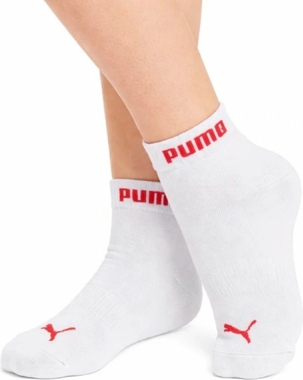 Çorape të shkurtra femrash Puma 3 copë, rozë/kuqe/të bardha [Madhësia: 35 - 38]