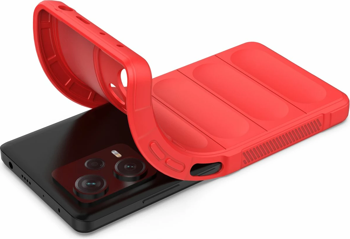 Mbështjellës Hurtel Magic Shield Case për Xiaomi Redmi Note 12 Pro+, i kuq
