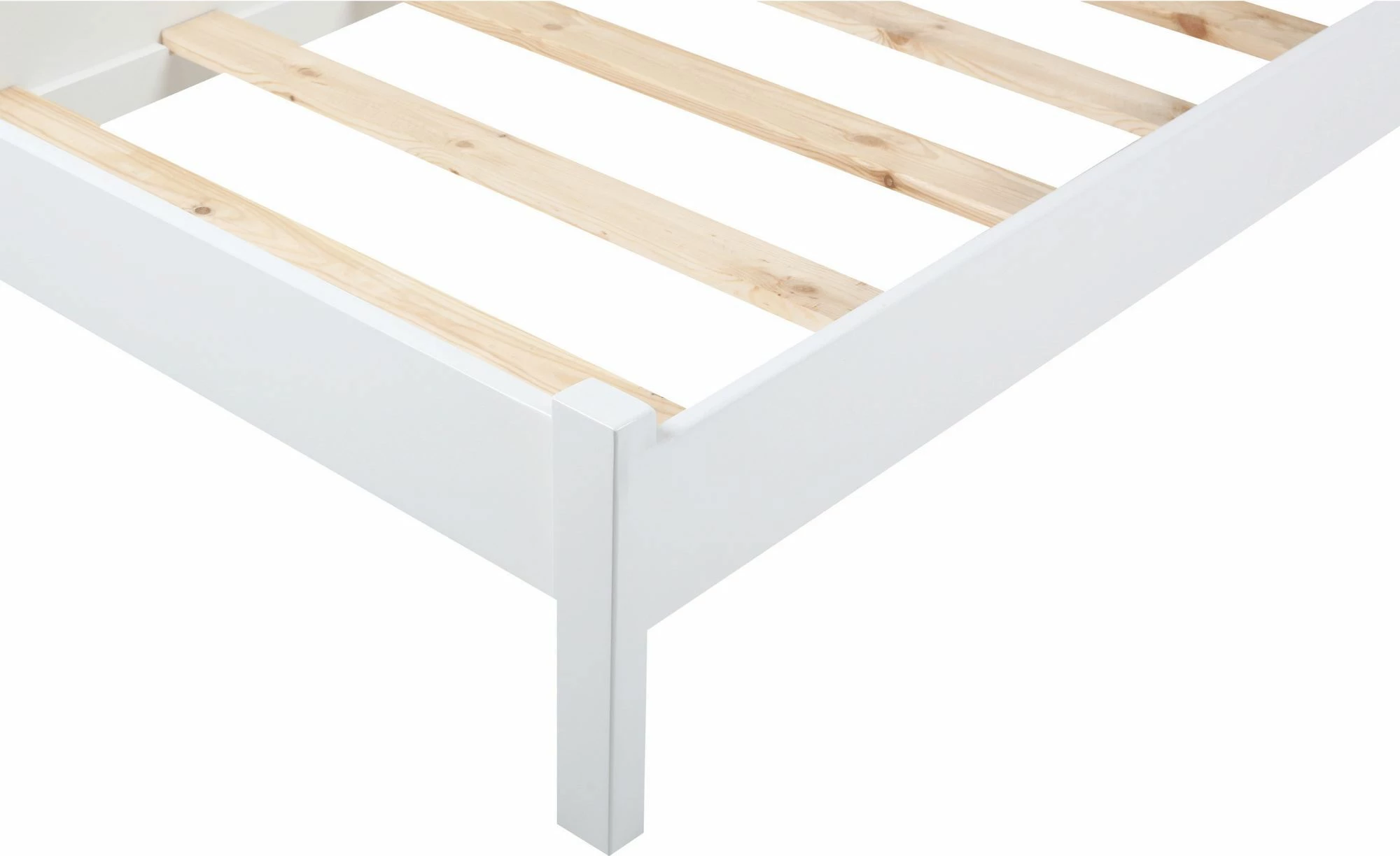 Krevat dopio, MDF i lyer me llak, ngjyrë e bardhë, Skye Decor, 160x200cm