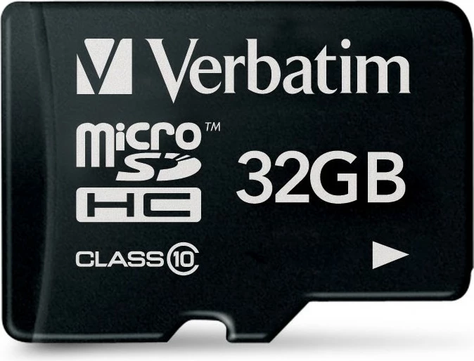 MicroSDHC Verbatim 32GB Class 10 e zezë