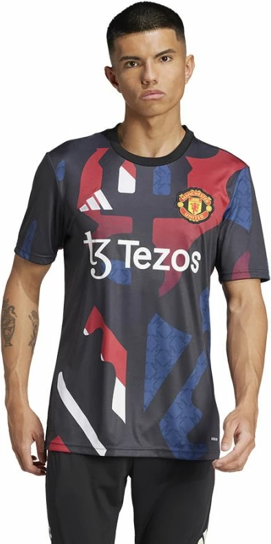 Maicë për meshkuj adidas Manchester United, e zezë
