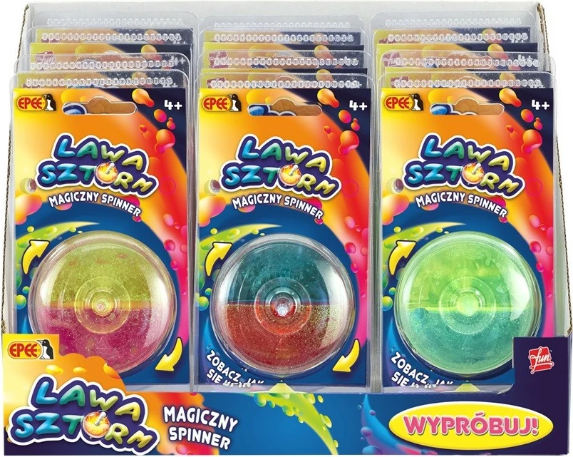 Fidget spinner Epee Lava Storm, set 12 copë, ngjyra të përziera