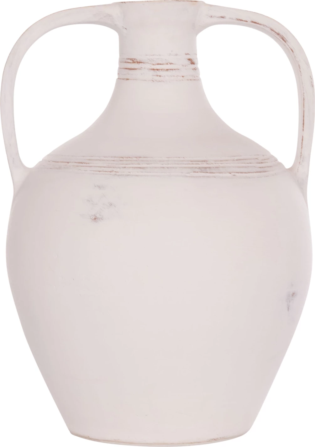 Vazo dekorative amforë, terrakotë e bardhë, FEAX FH4676.02S, 35x35x48cm