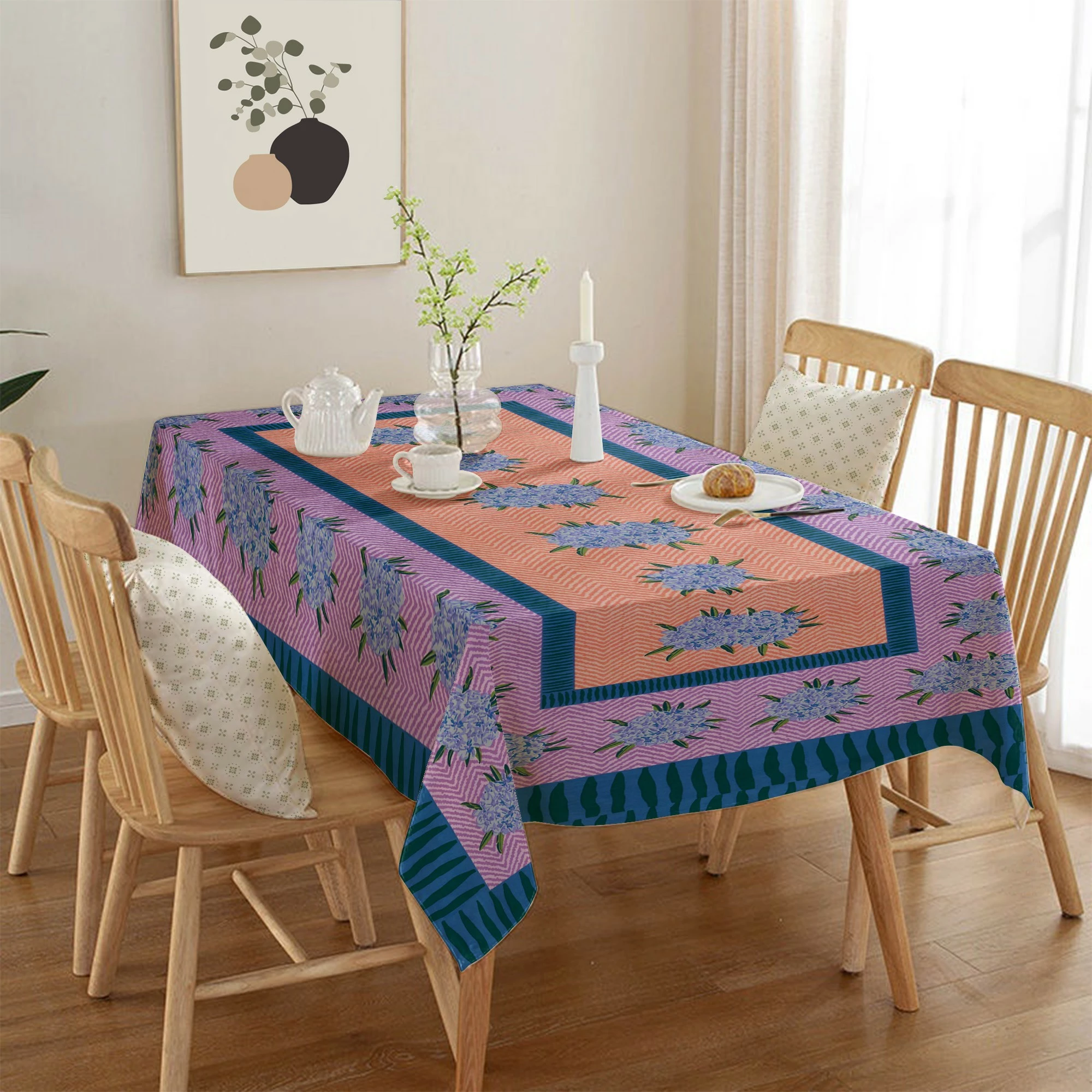 Mbulesë tavoline Hermia, shumëngjyrëshe, Asr-tblclt25-3, 140x180cm