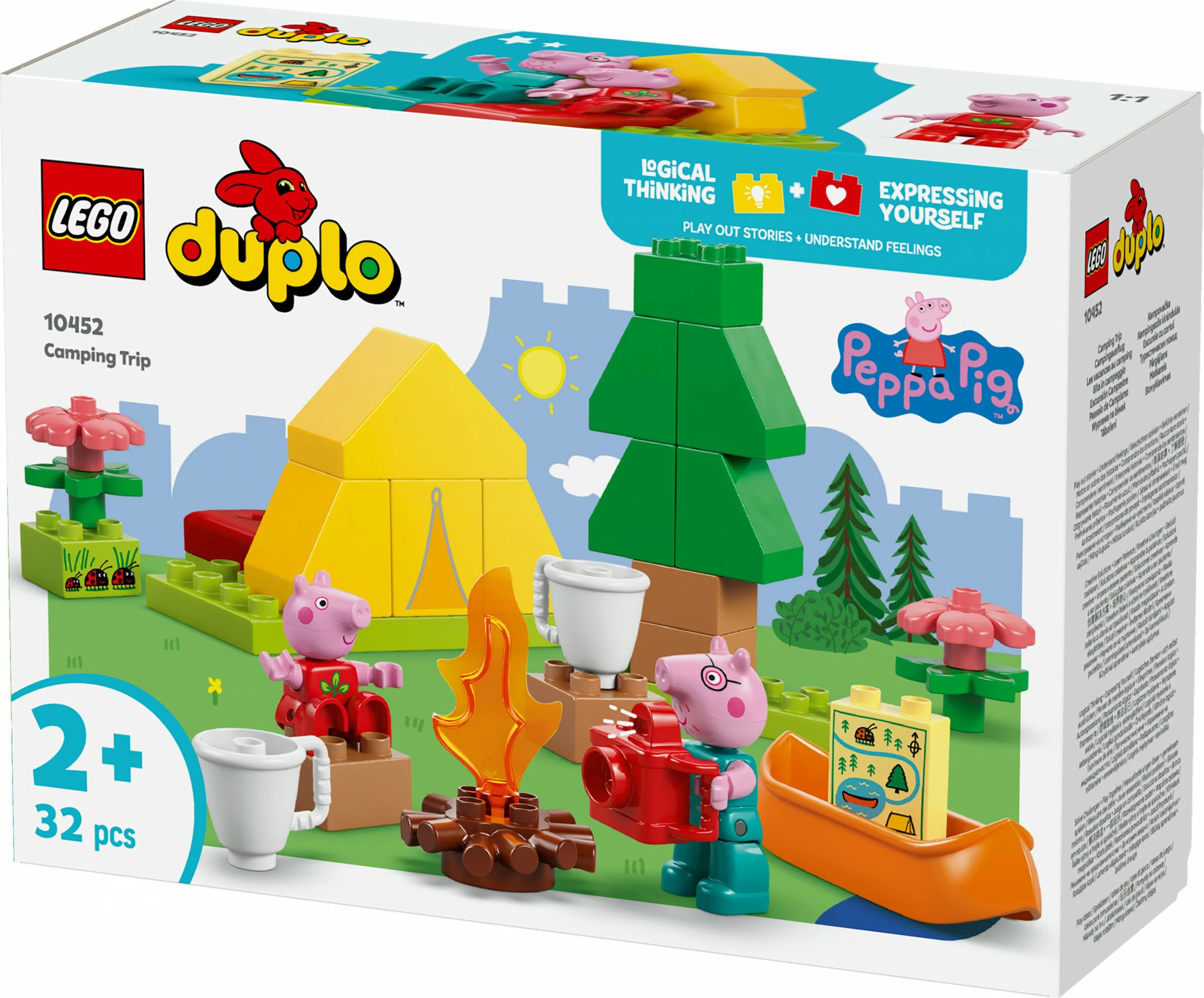 Set ndërtimi LEGO DUPLO Peppa Pig 10452, 32 pjesë, shumëngjyrësh