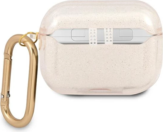 Mbështjellës Guess GUAPUCG4GD për AirPods Pro, Glitter, Ari