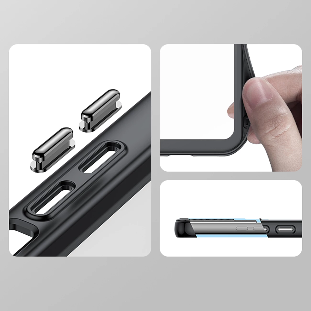 Mbështjellës Hurtel Outer Space Case për Samsung Galaxy S23+, transparent