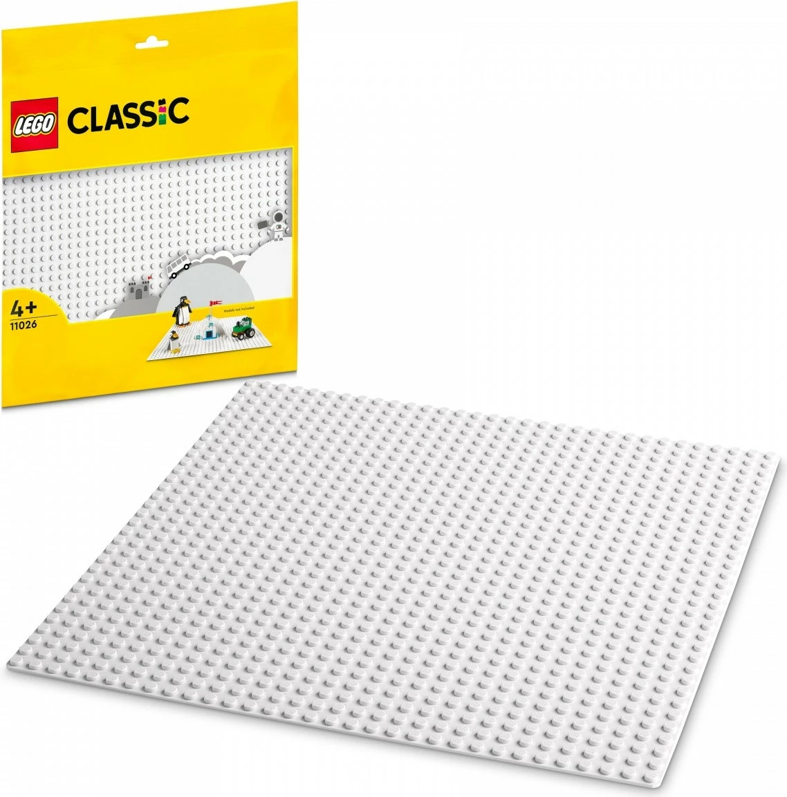 Pllakë ndërtimi LEGO Classic 11026, 32x32 pika, e bardhë