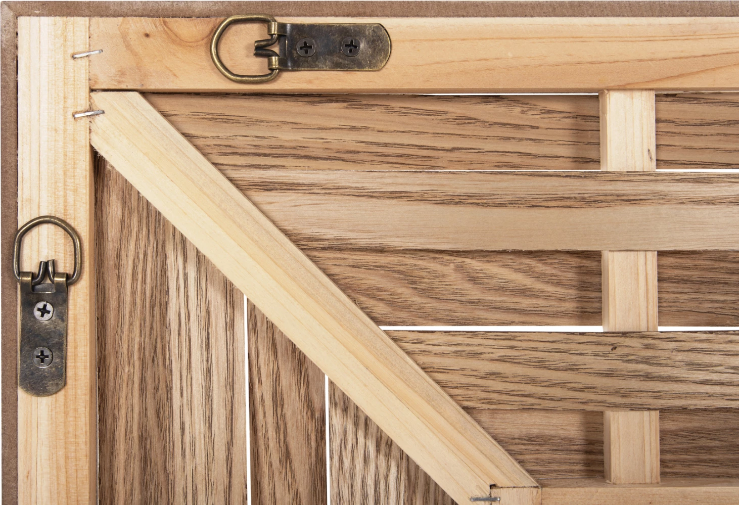 Pasqyrë muri drejtkëndore FH4225 bambu në ngjyrë dushku 120x2,5x80 cm