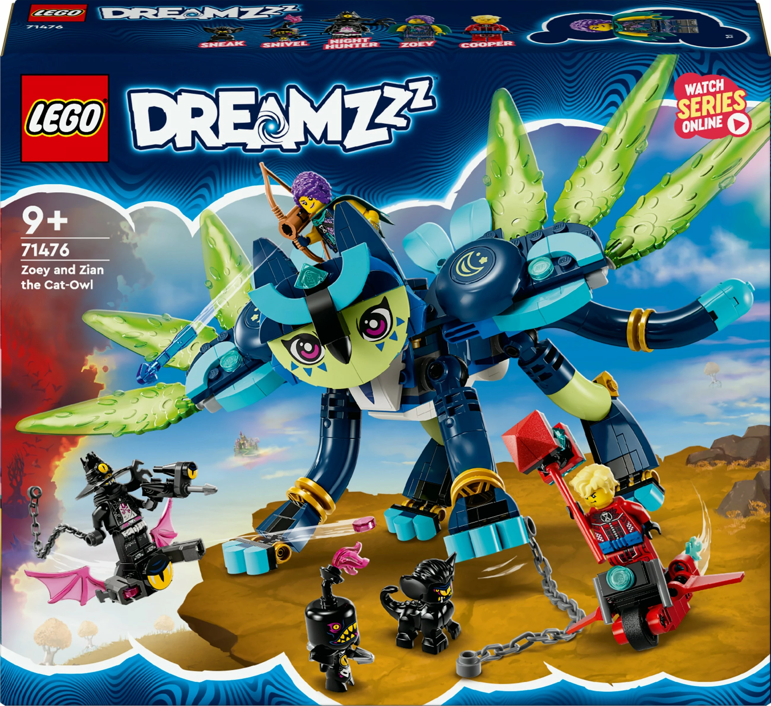 Set ndërtimi LEGO DREAMZzz 71476 Zoey dhe Ziani, shumëngjyrësh