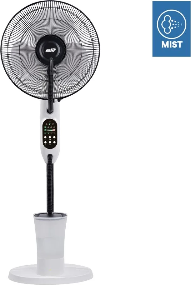 Ventilator me mjegullues Elit FMS-4025WH 16" 75W depozitë uji 2.8L 3 shpejtësi oscilim telekomandë bardhë