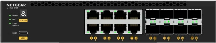 Switch Netgear XSM4316-100NES 16 porte 10Gbps e zezë