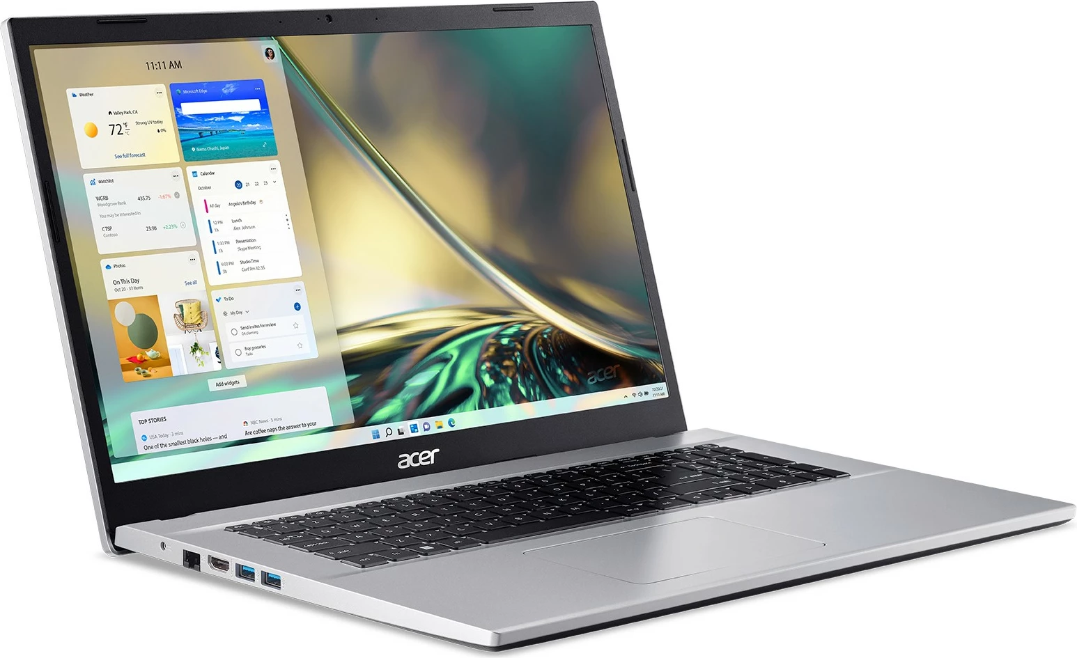 Kompjuter portativ Acer Aspire 3 A317-54-76Y9, Intel Core i7, 16GB RAM, 1TB, 17.3", Pure Silver
