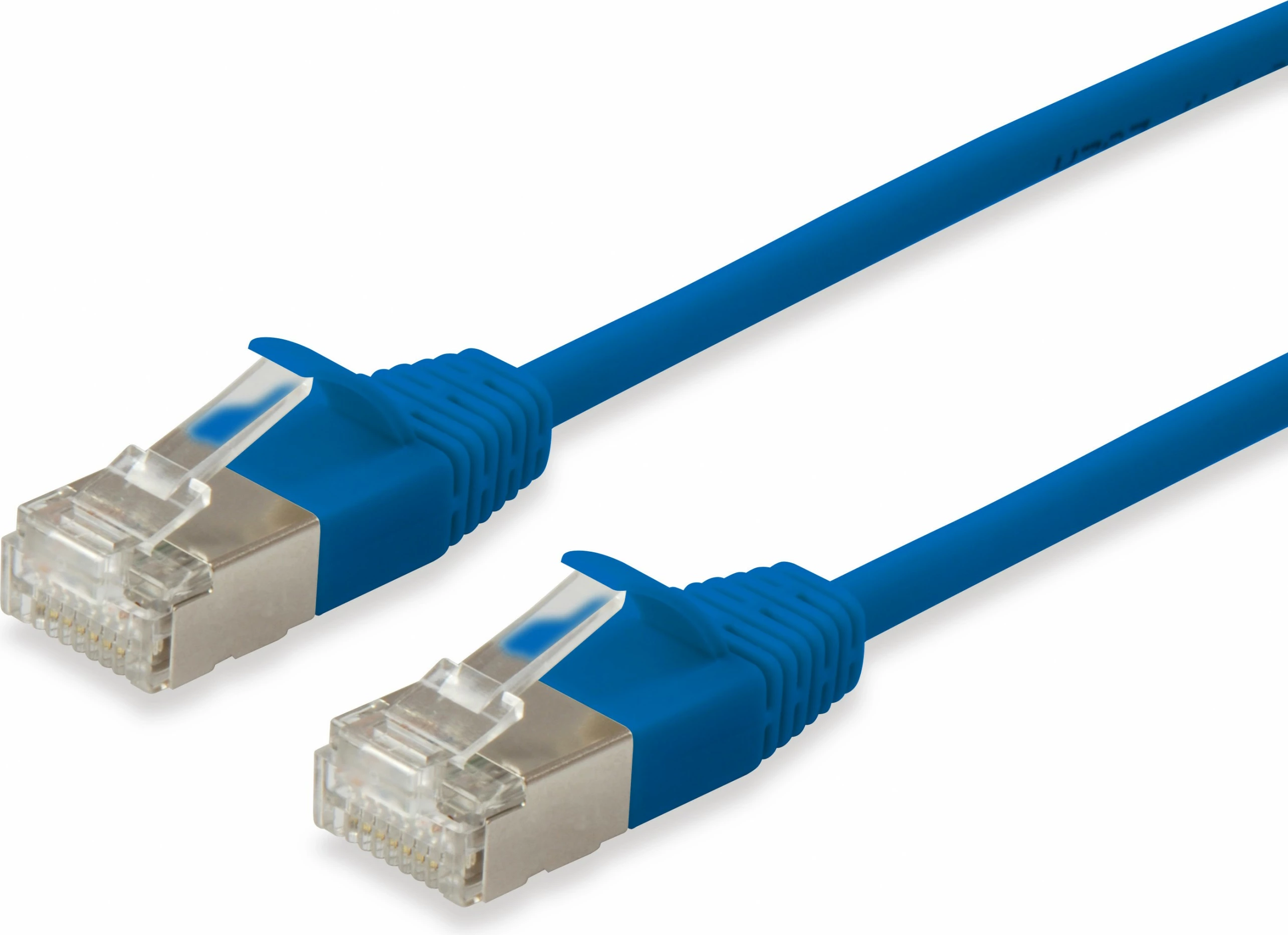 Kabllo rrjeti EQUIP Cat6a F/FTP Slim 3m, flat, kaltër