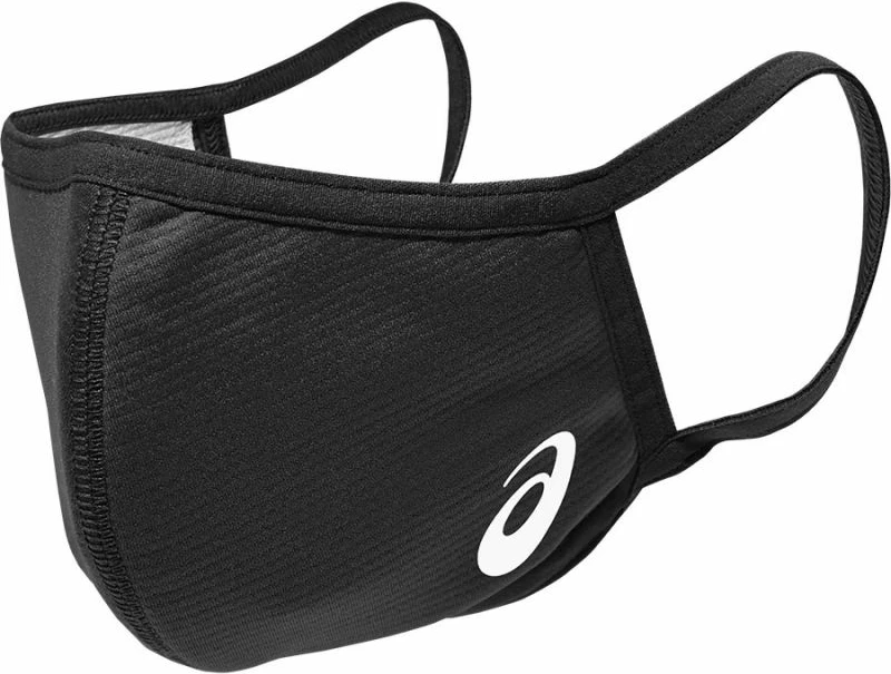 Maskë për fytyrë Asics për vrapim dhe aktivitete në natyrë, e zezë