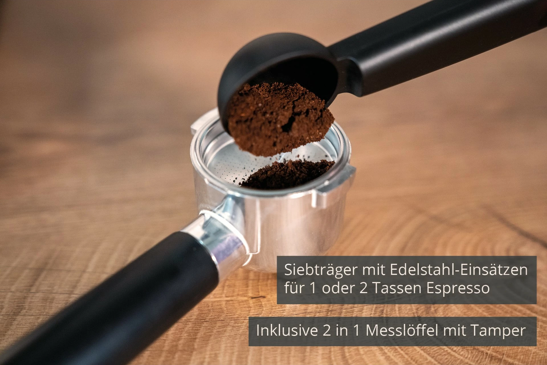 Aparat espresso Unold Piccopresso, 0.9 L, 1360 W, Ngjyrë e zezë, Çelik inox