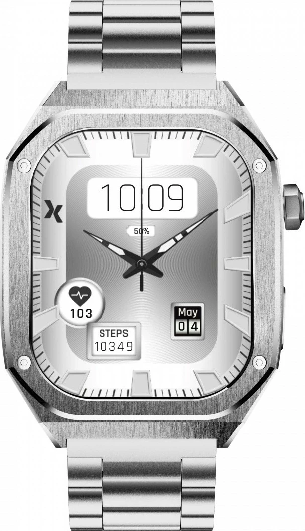 Smartwatch Maxcom FW65 Iron S, 1.91", AMOLED, Bluetooth, Argjend