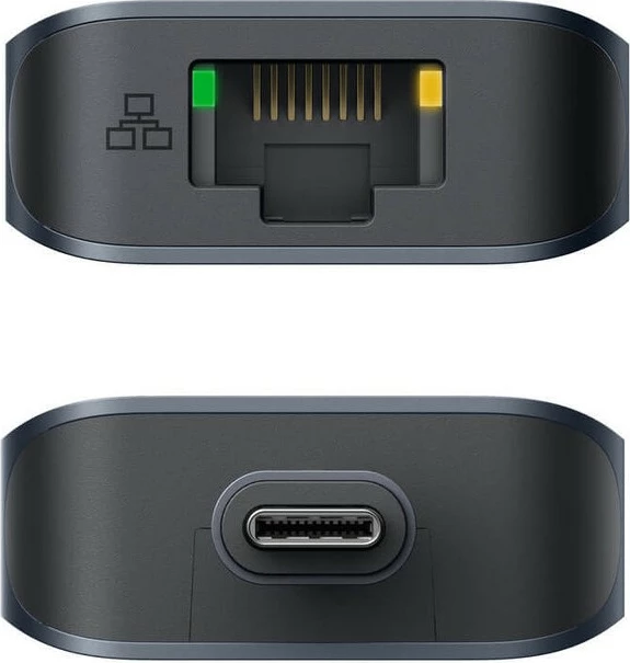 Hub USB-C Targus HyperDrive EcoSmart Gen.2, 2x USB 3.2, HDMI 4K, Ethernet, lexues kartelash, 100W PD, blu