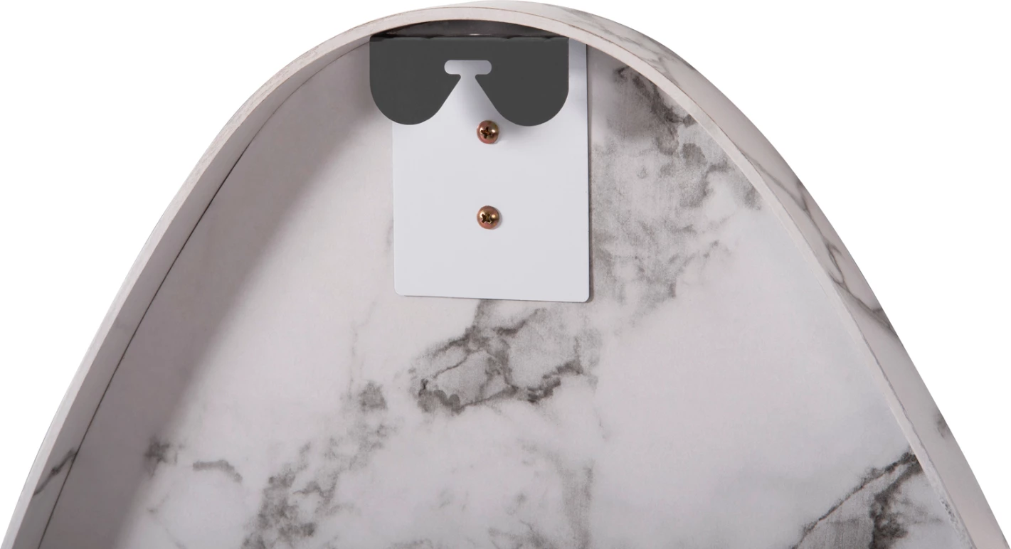 Pasqyrë muri DROP FH4488.05 kornizë MDF ngjyrë mermeri të bardhë 50x80H cm.