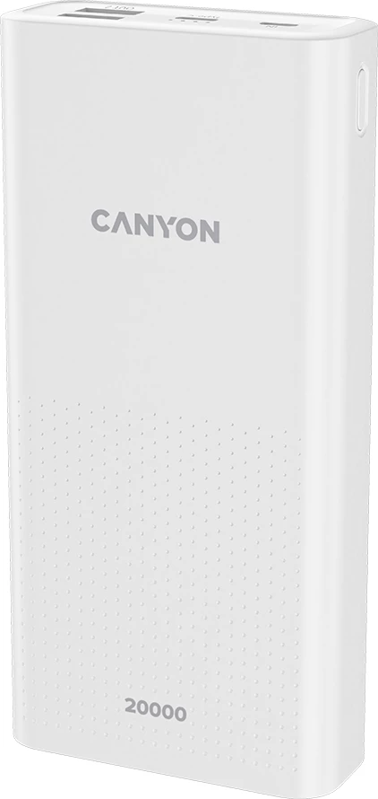 Power bank CANYON PB-2001 20000 mAh e bardhë