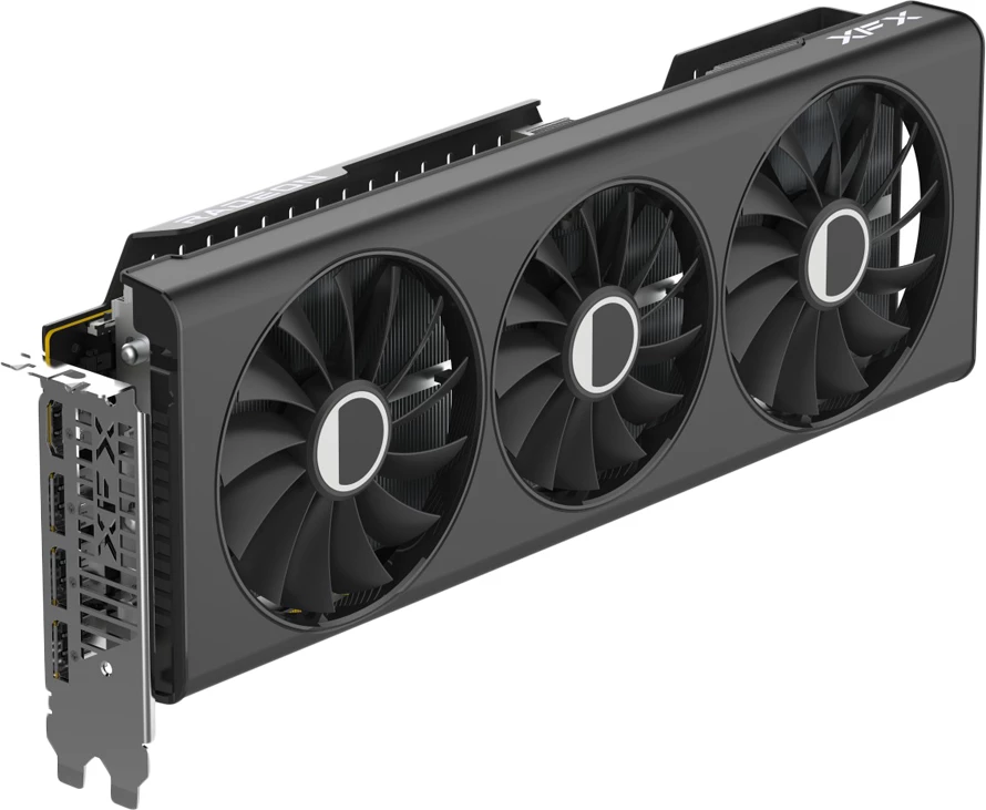 Kartë grafike XFX Radeon RX 7700 XT QICK319 12GB GDDR6 192-bit, 3x DP, 1x HDMI, 3 ventilatorë, Black