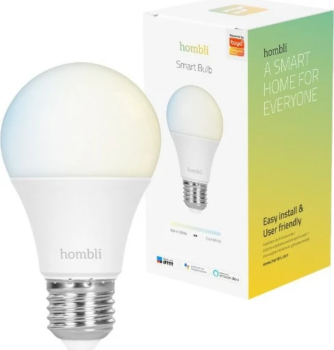 Llambë smart Hombli E27, LED, 9W, e bardhë
