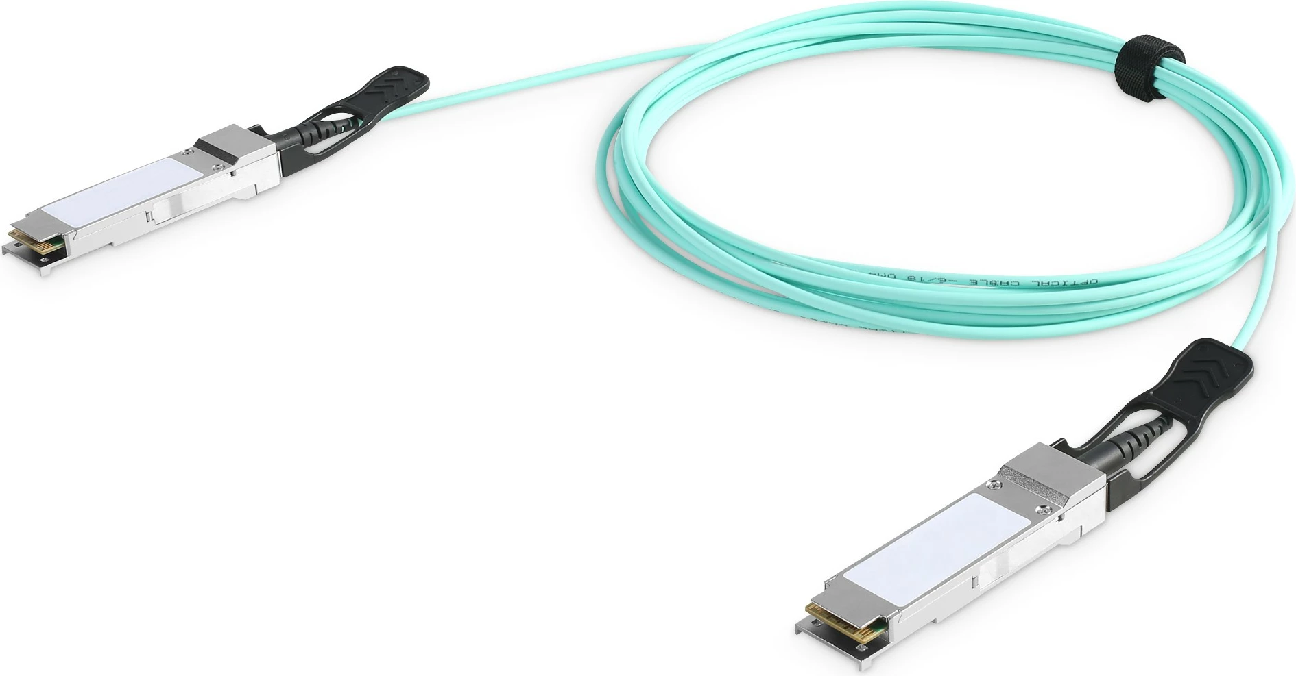 Kabllo Digitus QSFP+ 40G AOC 5.0m, turkuaz