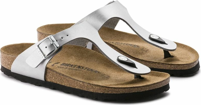 Flip-flop për femra Birkenstock, të argjendta