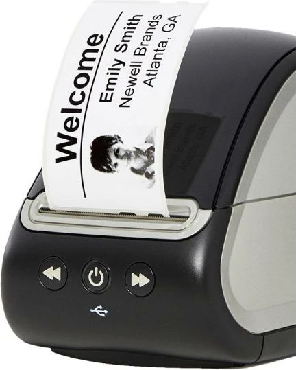 Printer etiketash, Dymo LabelWriter 550 2112722, 300dpi, termik direkt, për PC/Mac, i zi/gri