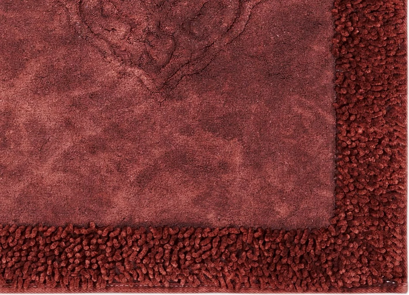 Set tapetash për banjo, 2 copë, pambuk, ngjyrë e kuqe e errët, Mijölnir, Cottonkt 000210