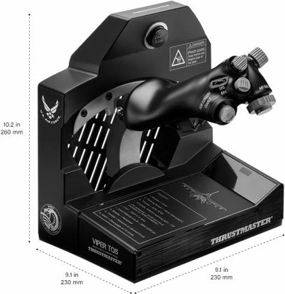 Throttle Quadrant System, Thrustmaster Viper TQS, 21 butona, 5 akse, H.E.A.R.T 16-bit, për PC, Worldwide Version, i zi