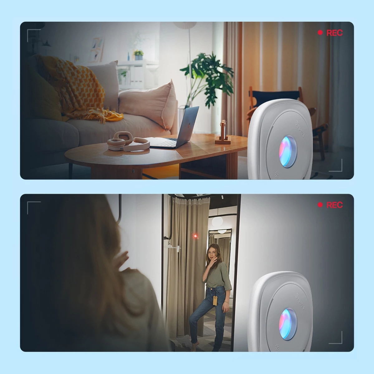 Detektor kamerash të fshehura Baseus Heyo FMHY000001, i zi