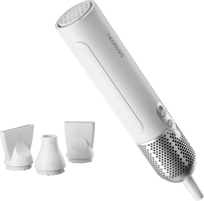 Tharëse qimesh për kafshë Neakasa F1, 1300 W, 2 shpejtësi, 4 nivele nxehtësie, ≤85 dB, 62 m/s, e bardhë, me 3 gryka