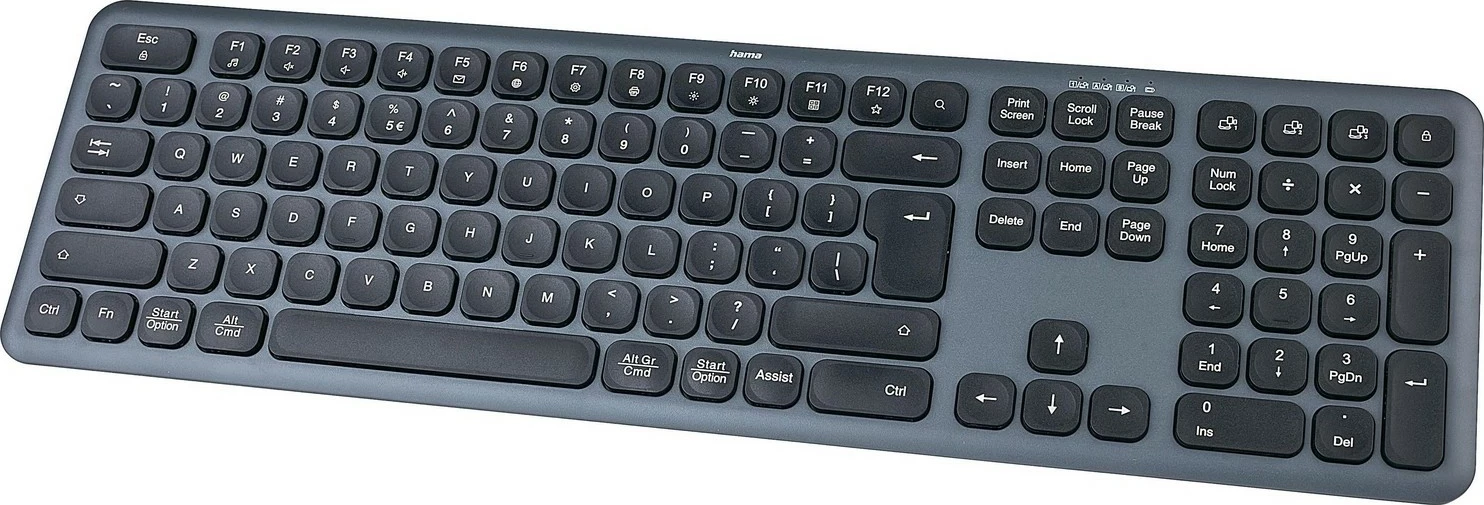 Tastierë Hama WK-550 multi-device, wireless, e zezë