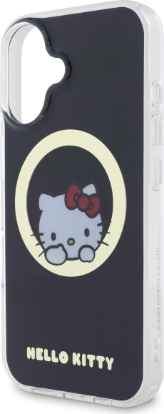 Mbështjellës Hello Kitty IML Sweet Kitty MagSafe për iPhone 16, Zi